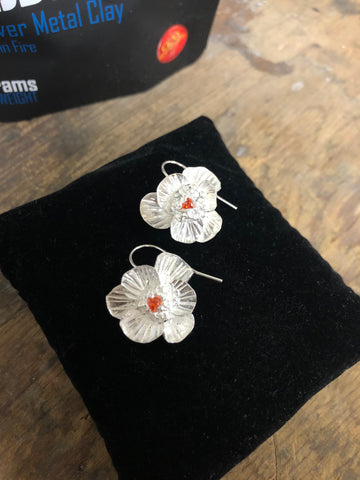 SCULPTURED FLOWERS EARRINGS - AUGUST 25TH - 9AM - 1 PM