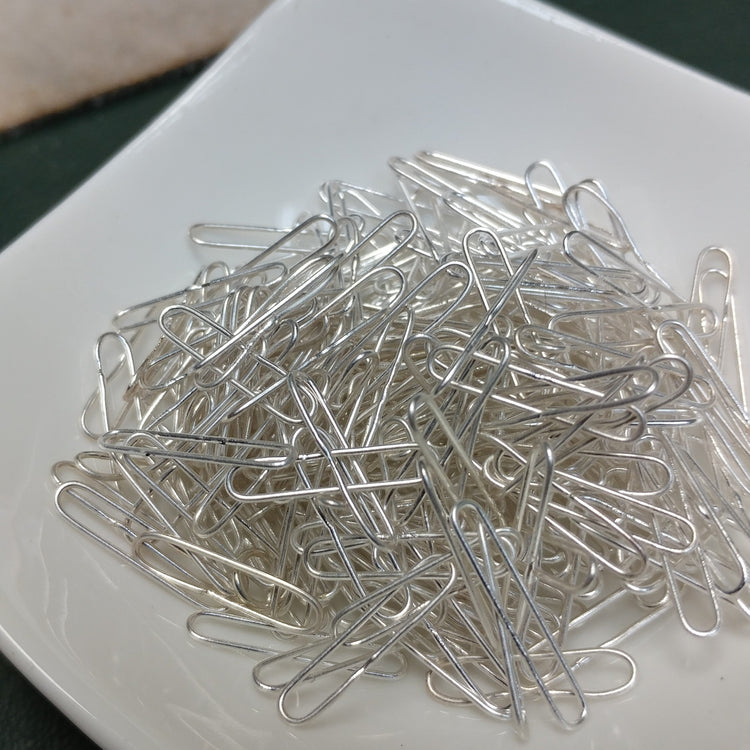 Dish of handmade silver wire links